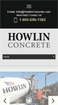 Mobile Screenshot of howlinconcrete.com
