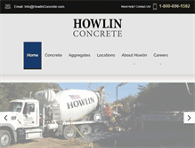 Tablet Screenshot of howlinconcrete.com